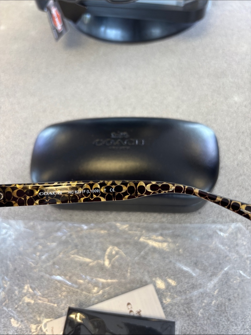 Coach Women's Tortoise Shell Sunglasses with Brown Lenses - Picture 3 of 8